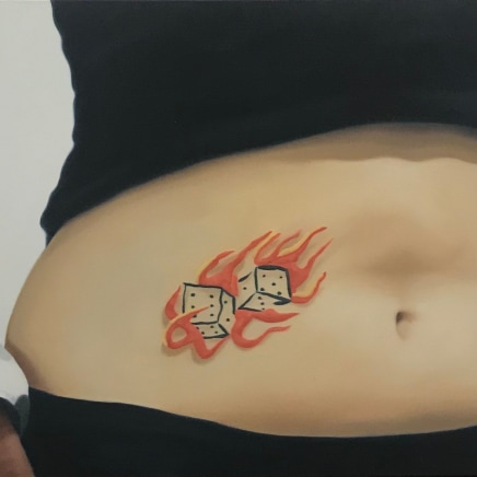 Amanda Marburg, Flaming Dice, 2003