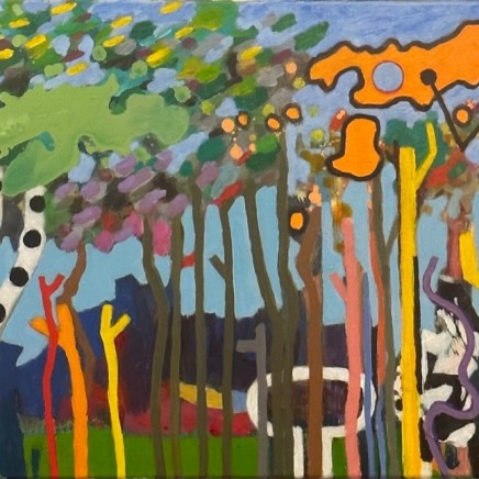 Peter Griffen, Waterway walkway with Orange Cloud, 2023
