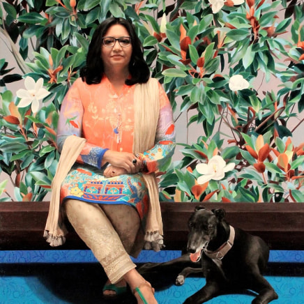 Yvonne East, Dr Mehreen Faruqi and Cosmo, 2022