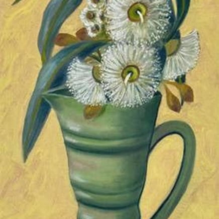 John Klein, Gum Blossoms in Lovatt’s Pottery England Jug