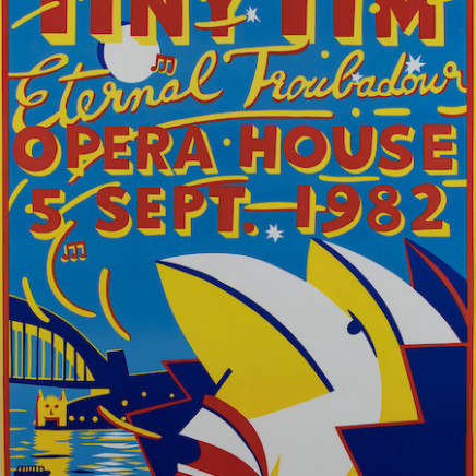 Martin Sharp, Tiny Tim Eternal Troubadour, Opera House , 5th Sept. 1982