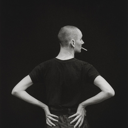 David Gwinnutt - Cerith Wyn Evans on the set of Epiphany, Royal College of Art, 1984