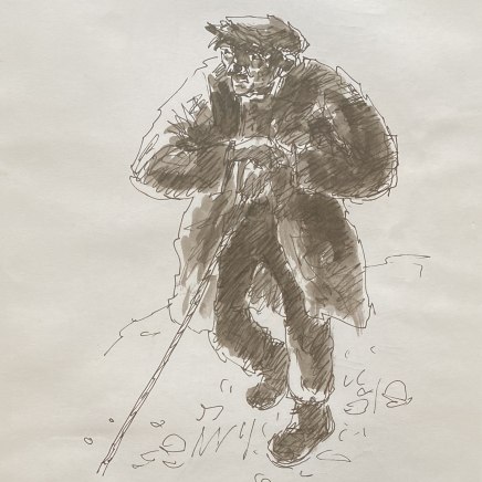 Kyffin Williams 1918 - 2006 - Farmer with a Stick, c2000