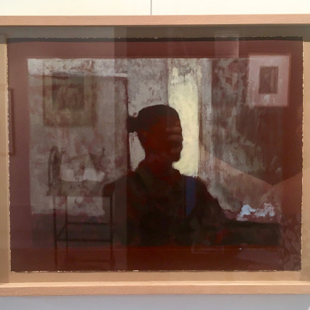 Nicolas Sage, Autoportrait dans l'atelier, 2017