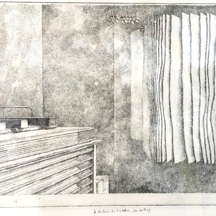 Érik Desmazières, Le Séchoir de l’atelier rue Hittorf, 2019