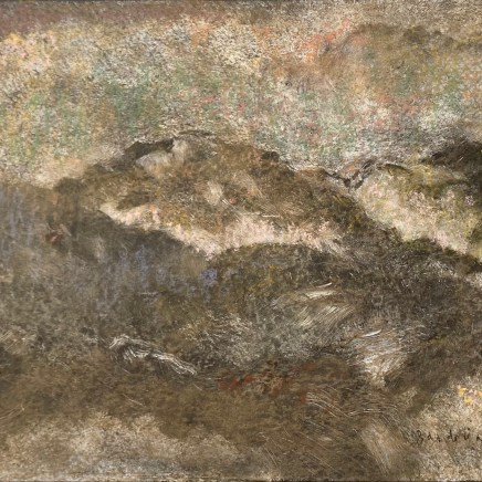 Martin Basdevant, Montagne dans la brume, 2025