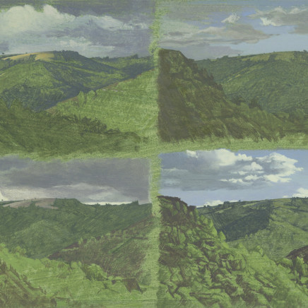 Jean-Michel Bacquet, La Vue d'en face, quatre études d'une journée d'août , 2013-2014