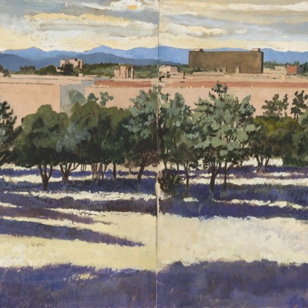 Charles-Élie Delprat, Madrid, la Sierra Guadarrama depuis la Ciudad Universitaria, 2019