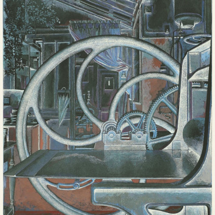 Érik Desmazières, Atelier René Tazé V (épreuve rehaussée), 1992-1993-2018