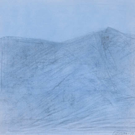 Farhad Ostovani, Montagne en bleu (#3), 2019