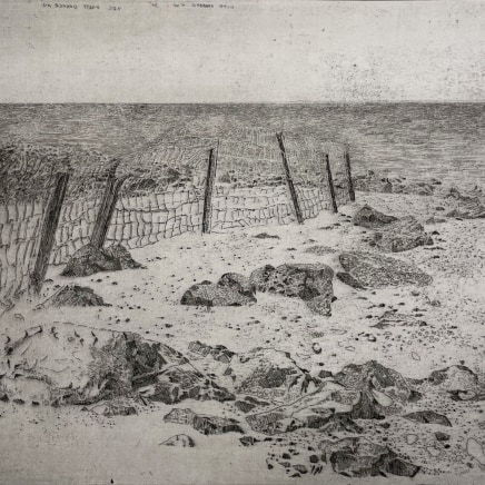 Charles Donker, Eems I - Achter Eemshaven (Wind draaiend N W 30° Zee Meest), 2024