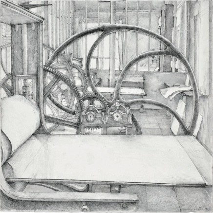 Érik Desmazières, L'Atelier René Tazé ( III ) - dessin, 1979