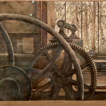 Érik Desmazières, L'Atelier Georges Leblanc (épreuve rehaussée), 2019