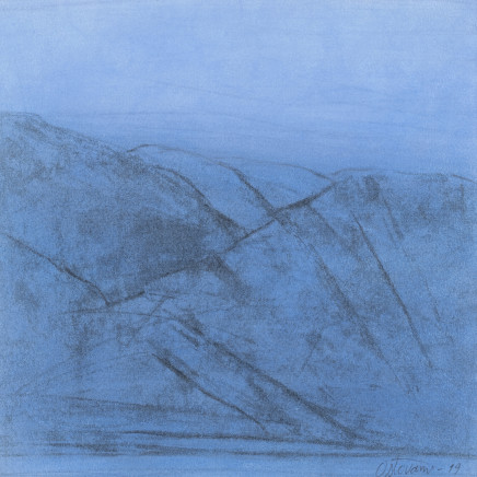 Farhad Ostovani, Montagne en bleu (#1), 2019