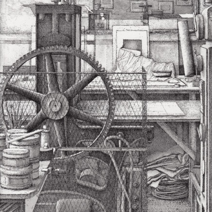 Érik Desmazières, Dans l'atelier, 2019