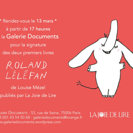 Signature des livres "Roland Léléfan" de Louise Mézel