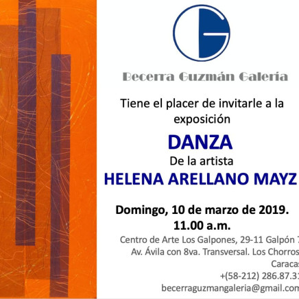 Exposition DANZA de l'artiste HELENA ARELLANO MAYZ