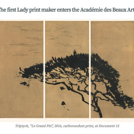 Astrid de La Forest, The first Lady printmaker to enter the Académie des Beaux Arts