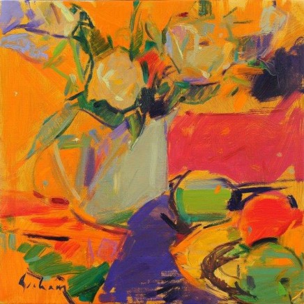 Cafe Jaune, 35 x 35 cm oil on canvas