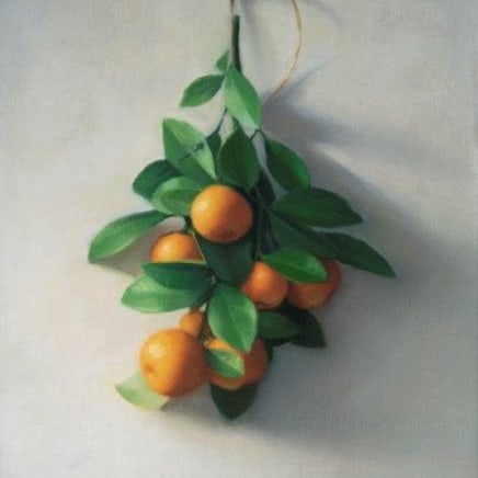 Calamondin Oranges, oil on linen, 33 x 27.5 cm