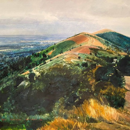 Malvern Ridgeway (1992), watercolour, 23 x 35 inches