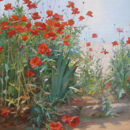 Georges Binet - Poppies on the coast