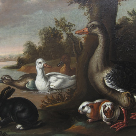 Att. Francis Barlow - A grey goose and other animals