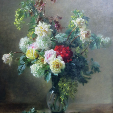Emile-Gustave Couder - Still Life of Flowers