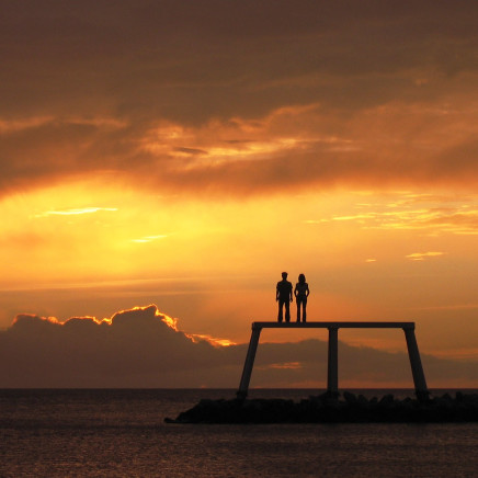 5th Anniversary of offshore sculpture 'Couple'