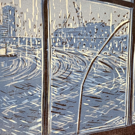 Wendelien Schönfeld, Raam met regen en barsten, 2002