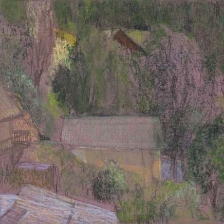 Martin Basdevant, Chapelle des Prats - Paysage vert, 2023