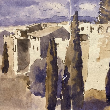 Charles-Élie Delprat, Gérone, depuis le rempart, 2024