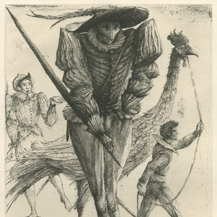 Érik Desmazières, Caprices - Planche 5 : Pantalon, 1988