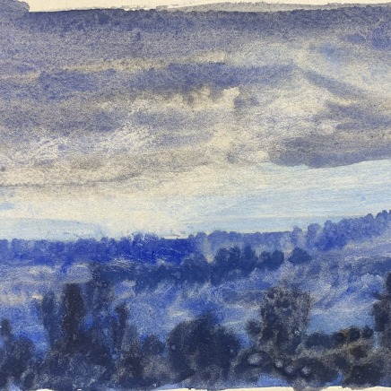 Charles-Élie Delprat, L'Heure bleue depuis le train, en Hérault, 2024