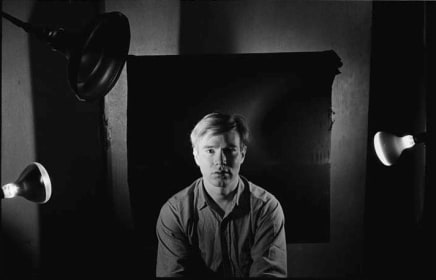 Bob Adelman, Andy Warhol under portrait lights at the Factory, executed 1965, printed 2008