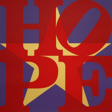 Robert Indiana, Star of HOPE, Red/Gold/Purple, 2013