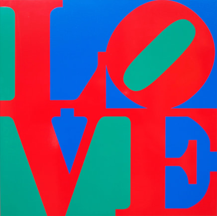 Robert Indiana, Book of LOVE (Red/Blue/Green), 1996
