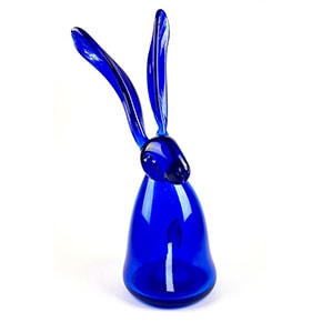 Hunt Slonem, Cobalt Bunny, 2020