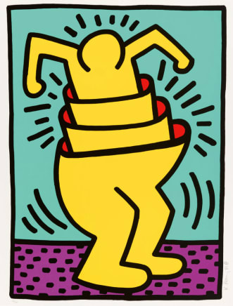 Keith Haring, Untitled (Cup Man) (from the portfolio "Kinderstern"), 1989