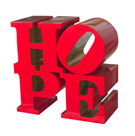 Robert Indiana, HOPE (Red/Gold), 2009