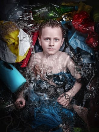 Andreas Franke, Plastic Ocean Kids—Moritz, 2019