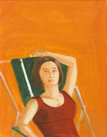 Alex Katz, Vivien with Orange, 2007
