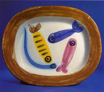 Pablo Picasso, AR 31 - Quatre poissons polychromes (Four Polychrome Fishes), 1947