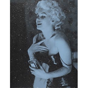 Russell Young, Marilyn Chanel Diamond (Marmont Blue), 2024