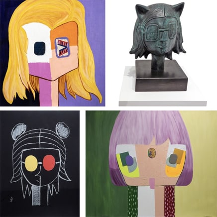 Mixed media art and sculptures by Maquiamelo