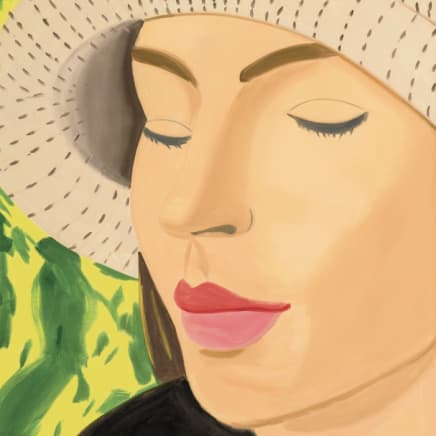 Detail from "Straw Hat 3" by artist Alex Katz