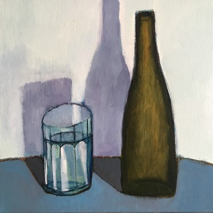 Nigel Sharman, Still Life with Glass and Bottle