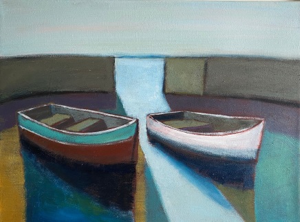 Nigel Sharman, Autumn Evening Boats