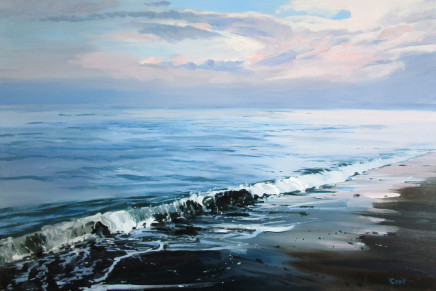 Colin Cook, Calm Sea at Sandsend, Before the Storm