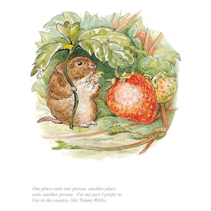 Beatrix Potter, I Prefer to Live in the Country